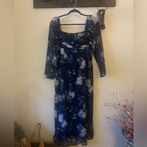 Abercrombie Emerson Navy Floral Dress